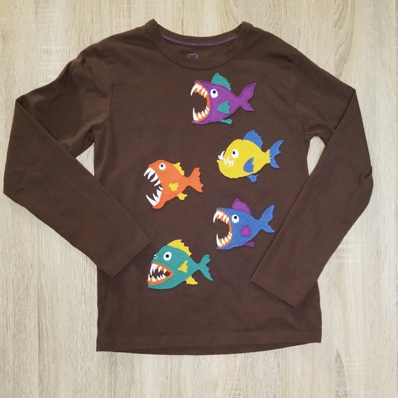 2013 euc Mini Boden boys 9-10 years piranha fish tee - Picture 4 of 10
